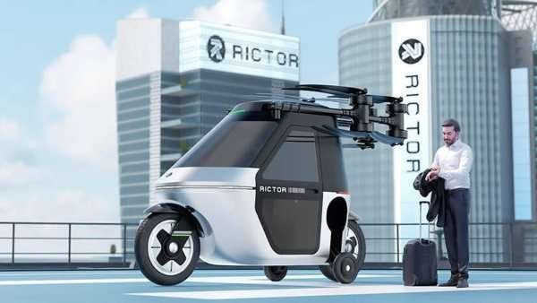 La moto voladora Rictor Skyrider X1: el futuro del transporte 3 la moto voladora Rictor Skyrider X1