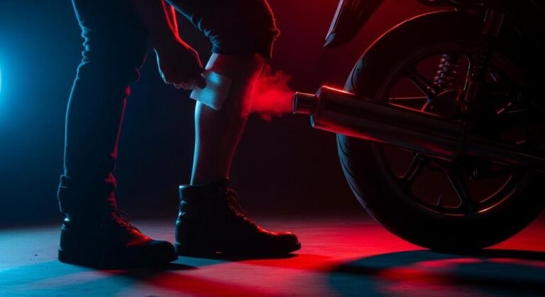 Cómo curar una quemadura con el caño de escape de la moto