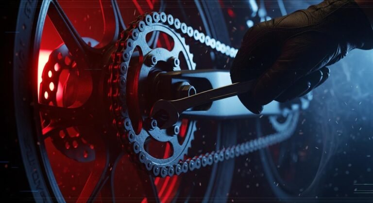 Cómo mantener la cadena de tu moto paso a paso