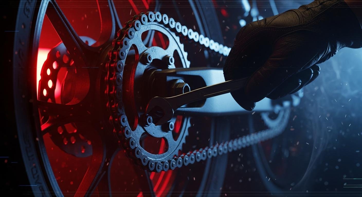 Cómo mantener la cadena de tu moto paso a paso