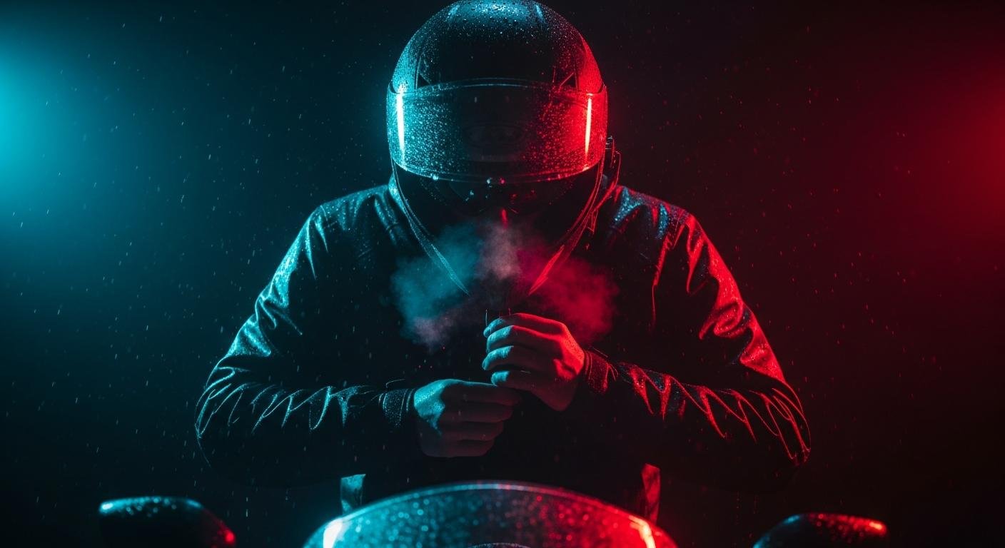 Hipotermia leve en moto bajo lluvia: señales y qué hacer