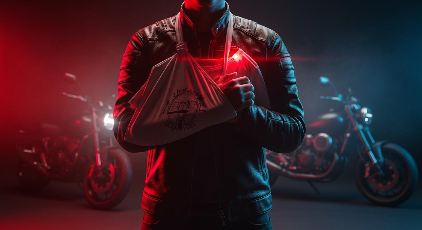 Caída en moto: lesión de muñeca o clavícula y qué hacer