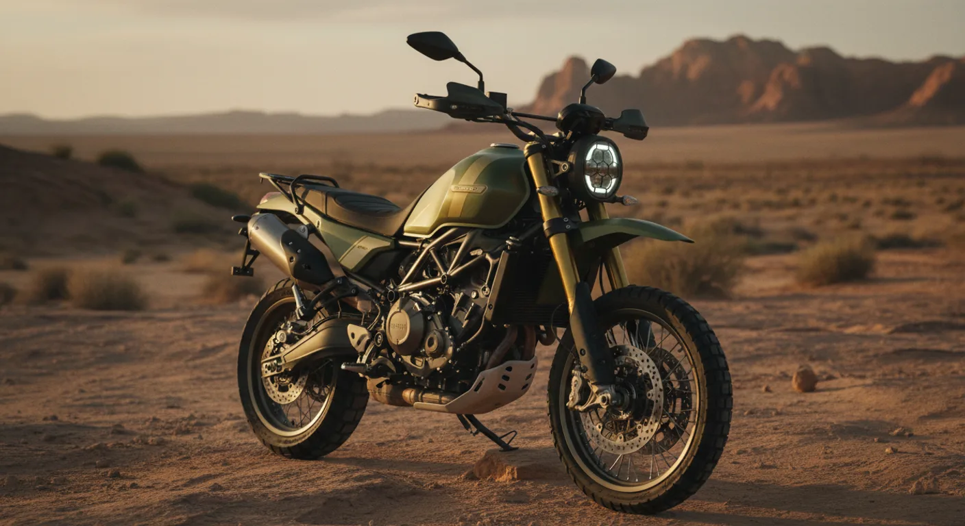 Benelli 802 Mojave concepto en el desierto