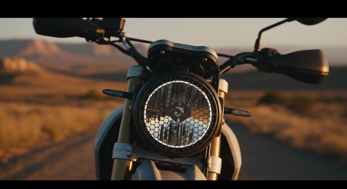 Faro hexagonal de la benelli 802 mojave