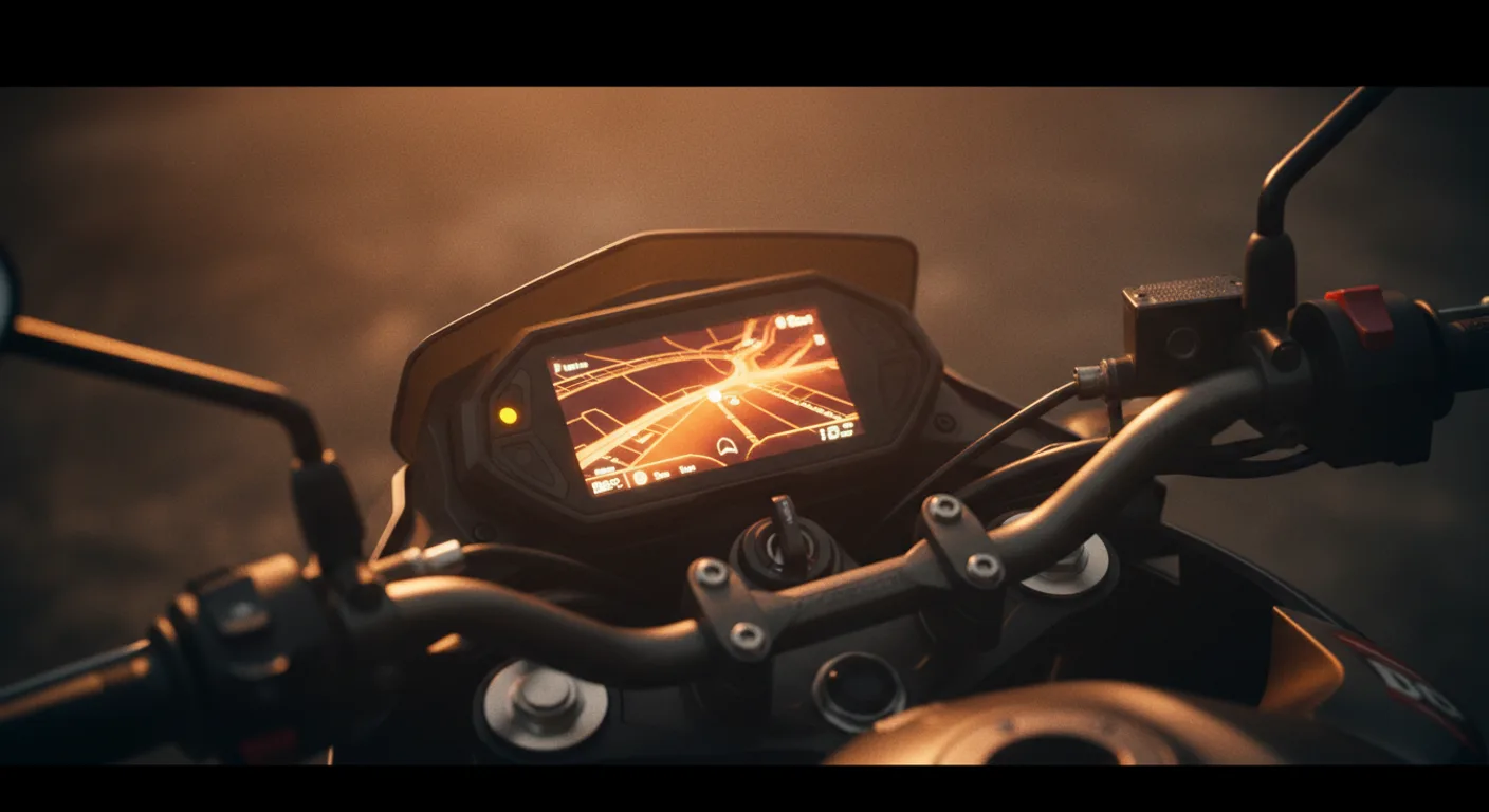 Tablero digital de bajaj dominar 400 con navegación